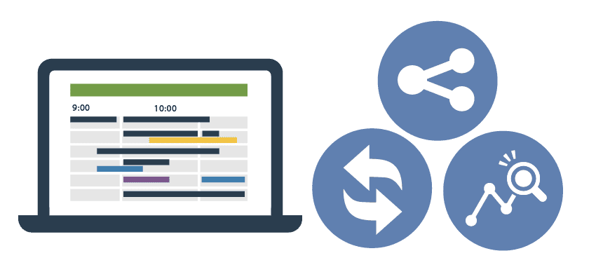 外部サイト連携の機能を並べたイラスト